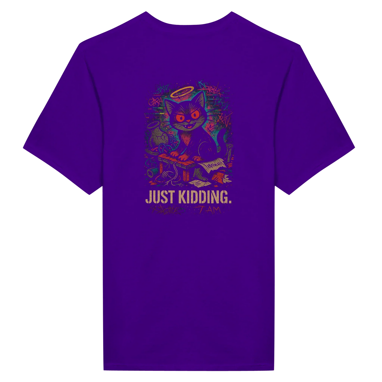 I'm harmless Just kidding – Front & Back Graphic Tee - LazyWhiskers