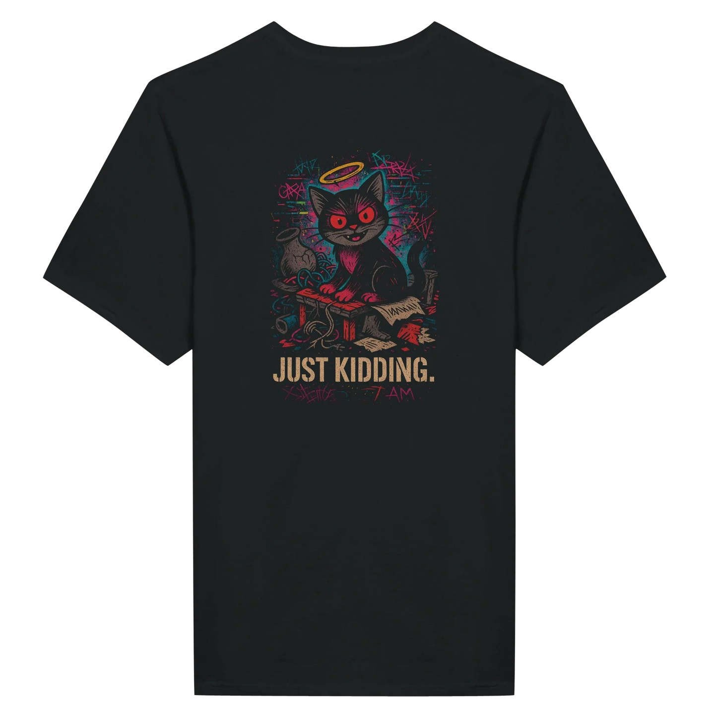 I'm harmless Just kidding – Front & Back Graphic Tee - LazyWhiskers