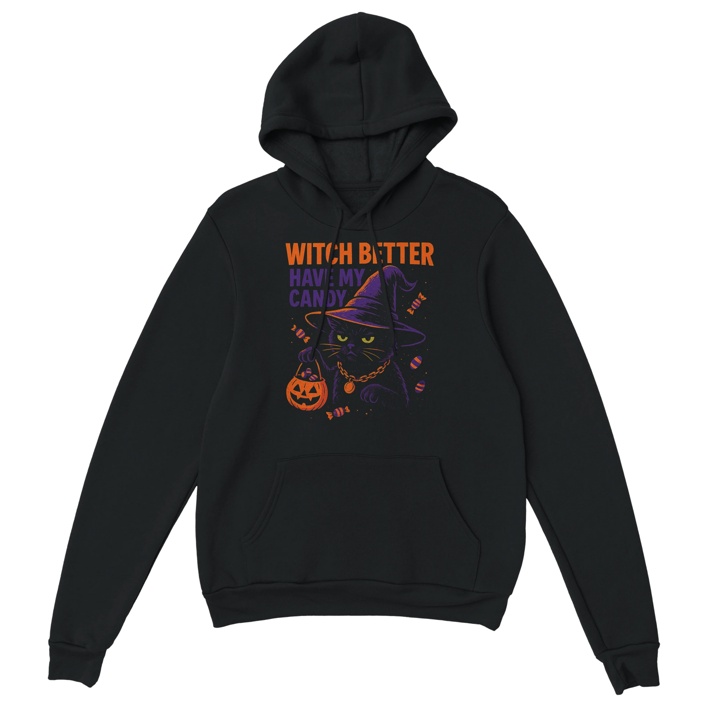 Witch Better Have My Candy – Funny Halloween Cat Hoodie - LazyWhiskers