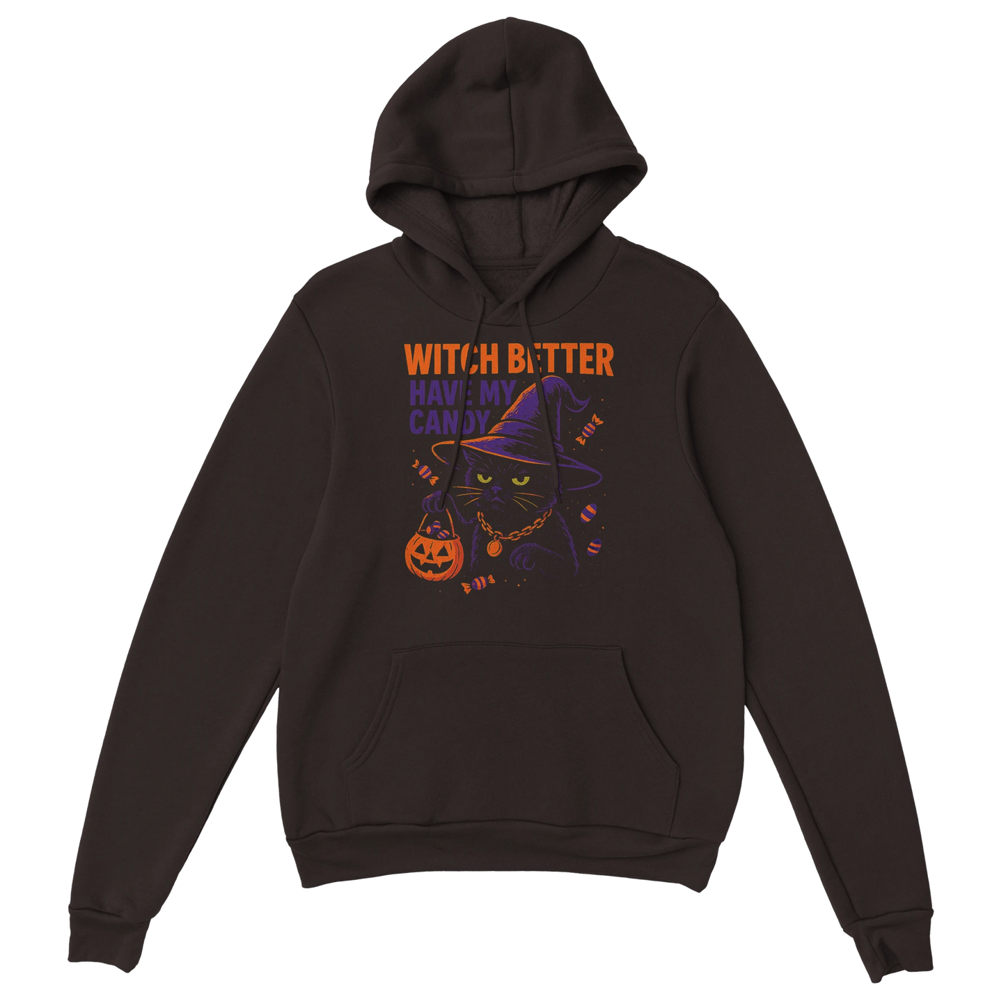 Witch Better Have My Candy – Funny Halloween Cat Hoodie - LazyWhiskers