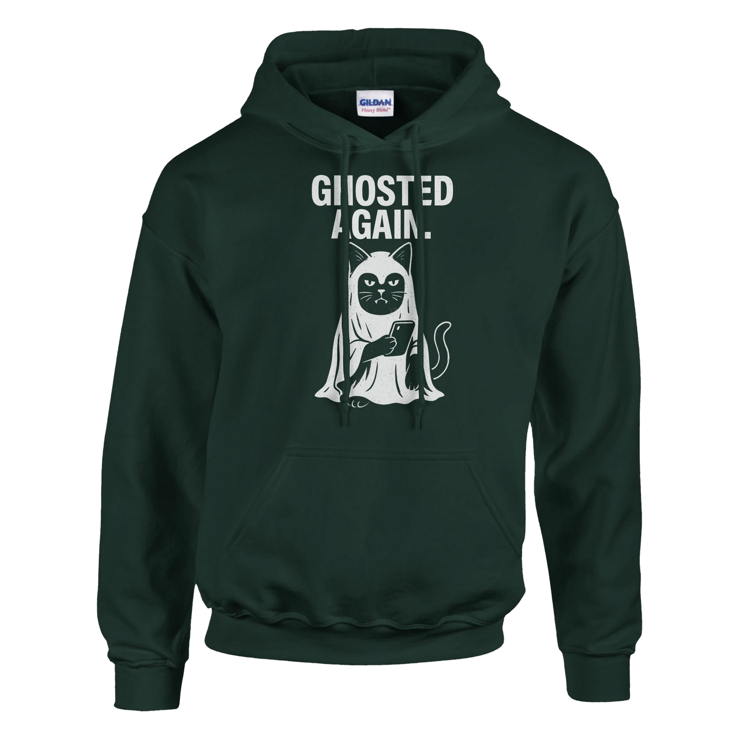 Ghosted Again Hoodie – Funny Spooky Cat Streetwear - LazyWhiskers