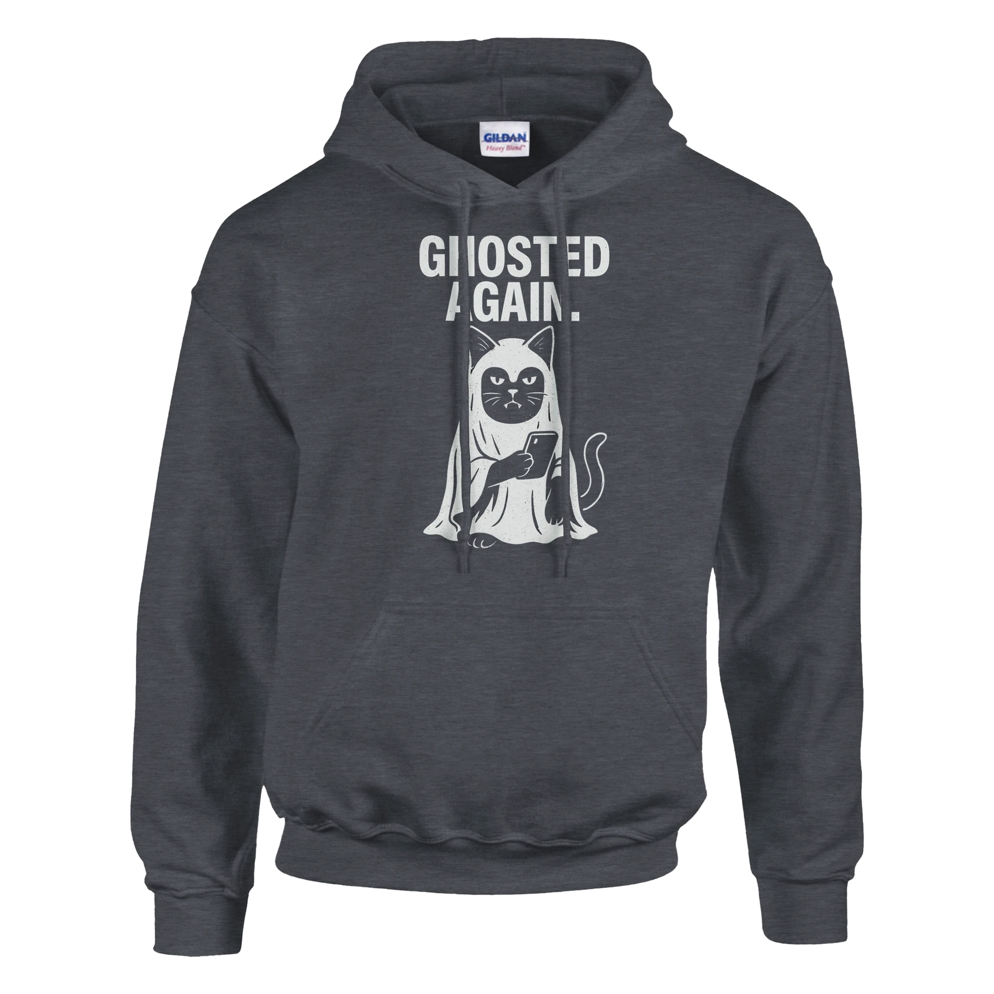 Ghosted Again Hoodie – Funny Spooky Cat Streetwear - LazyWhiskers